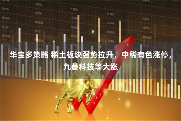 华宝多策略 稀土板块强势拉升，中稀有色涨停，九菱科技等大涨